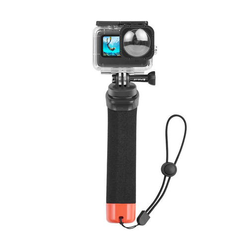 Puluz PU561E - Poignée flottante pour caméras d'action : embout orange de la poignée