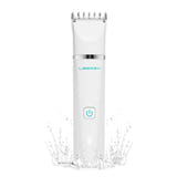 Liberex CP011126 - Tondeuse corporelle sans fil IPX7 (blanche) : sabots, brosse et huile de lame