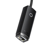 Baseus Lite Series - Adaptateur USB-C vers RJ45 100 Mbit/s (noir) : connecteur USB-C de l'adaptateur
