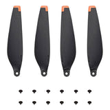DJI Mini 3 Pro et Mini 4 Pro - Lot de 8 hélices et 12 vis (noir et orange) : lot d'hélices DJI noir et orange