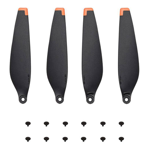 DJI Mini 3 Pro et Mini 4 Pro - Lot de 8 hélices et 12 vis (noir et orange) : lot d'hélices DJI noir et orange