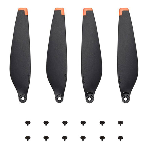 DJI Mini 3 Pro et Mini 4 Pro - Lot de 8 hélices et 12 vis (noir et orange) : lot d'hélices DJI noir et orange