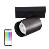 Yeelight YLDDL-0083-B - Spot de plafond connecté 1 ampoule 350 lm (noir) : spot de plafond Yeelight noir à une tête