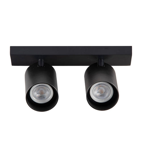 Yeelight YLDDL-0084-B - Spot de plafond connecté 2 ampoules 700 lm (noir) : têtes orientées dans deux directions