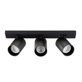 Yeelight YLDDL-0085-B - Spot de plafond connecté 3 ampoules 1050 lm (noir) : têtes orientées vers trois zones