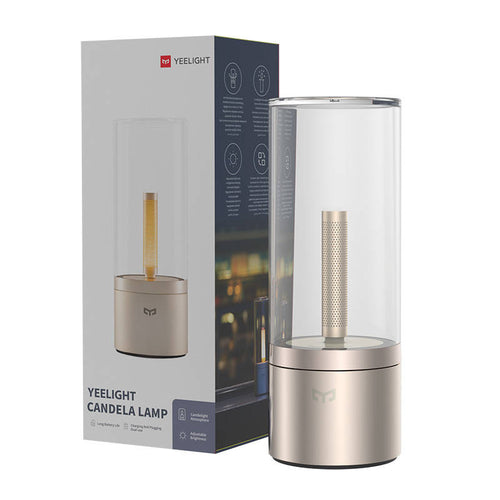 Yeelight Candela - Lampe d'ambiance rechargeable 1800 K : lampe d'ambiance Yeelight Candela allumée