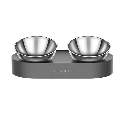 Petkit Fresh Nano - Double gamelle en inox inclinable pour chien et chat : double gamelle Petkit Fresh Nano en inox