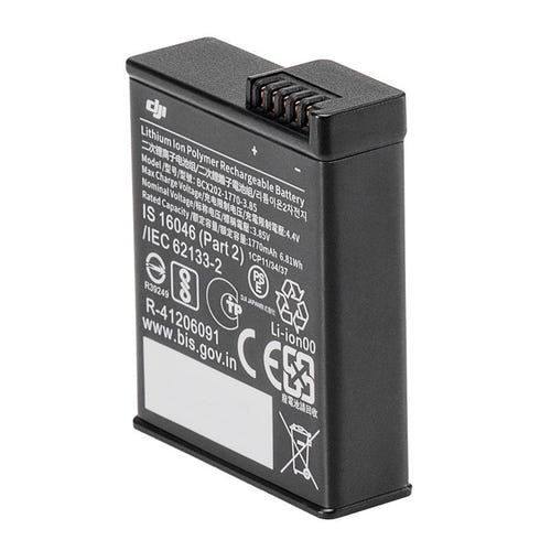 DJI Osmo Action 3 - Batterie Extreme 1770 mAh : capacité de 1770 mAh imprimée sur la batterie