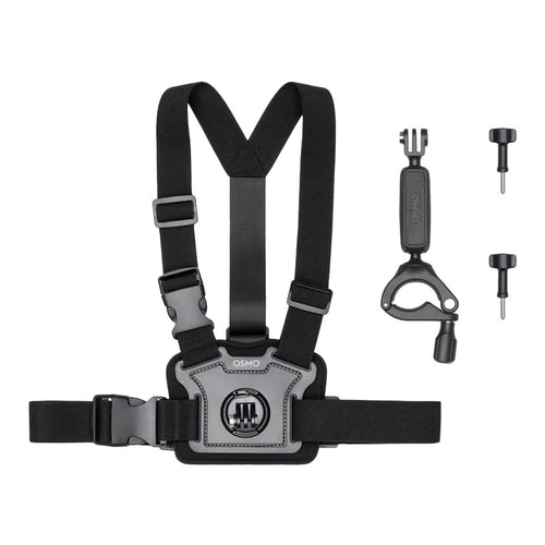 DJI Osmo Action - Kit d'accessoires vélo, guidon et harnais de poitrine : kit d'accessoires vélo DJI Osmo Action