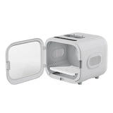 Petkit Airsalon Max - Séchoir connecté 60 L pour chat et petit chien (blanc) : panneau LED de commande du séchoir