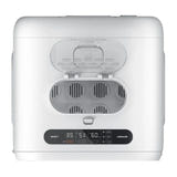 Petkit Airsalon Max - Séchoir connecté 60 L pour chat et petit chien (blanc) : chat installé dans le séchoir Airsalon Max