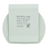 EcoFlow Solar Angle Guide - Indicateur d'angle pour panneau solaire : guide clipsé sur un panneau photovoltaïque