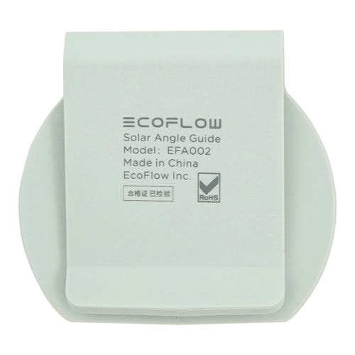 EcoFlow Solar Angle Guide - Indicateur d'angle pour panneau solaire : guide clipsé sur un panneau photovoltaïque