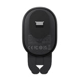 Baseus Pro - Support voiture gravitationnel à charge sans fil 15 W (noir) : crochet de fixation sur la grille d'aération