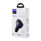 Joyroom JR-CL09 - Chargeur de voiture 45 W à 4 ports USB (noir) : les quatre ports du chargeur JR-CL09