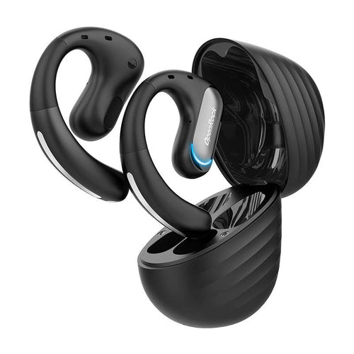 OneOdio OpenRock Pro - Écouteurs ouverts Bluetooth 5.2, 19 h (noirs) : boîtier de charge des écouteurs