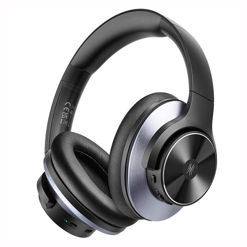 OneOdio A10 - Casque sans fil à réduction de bruit 35 dB (noir) : casque OneOdio A10 noir vu de trois quarts