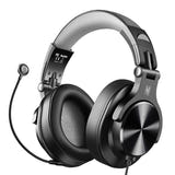 OneOdio A71D - Casque gaming filaire à micro détachable (noir) : casque replié pour le transport