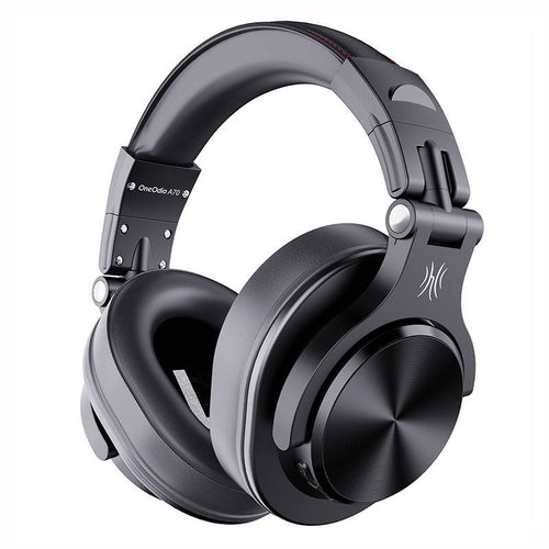 OneOdio Fusion A70 - Casque sans fil Bluetooth 5.2, 50 h (noir) : casque OneOdio Fusion A70 noir vu de trois quarts