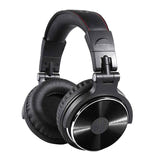 OneOdio Pro10 - Casque filaire Hi-Res 50 mm (noir) : casque filaire OneOdio Pro10 noir vu de trois quarts