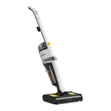 Deerma DEM-VX20W - Aspirateur balai laveur 420 W à double brosse : brosse carrée à deux rouleaux
