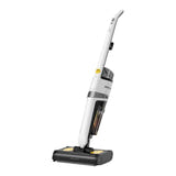 Deerma DEM-VX20W - Aspirateur balai laveur 420 W à double brosse : réservoirs d'eau propre et d'eau sale séparés