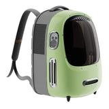 Petkit Breezy 2 - Sac à dos de transport ventilé pour chat et petit chien (vert) : sac à dos de transport Petkit Breezy 2 vert vu de face