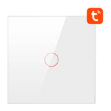 AVATTO TS02-EU-W1 - Interrupteur connecté Wi-Fi 1 bouton Tuya (blanc) : commande vocale avec un assistant compatible