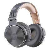 OneOdio Pro10 - Casque filaire Hi-Res 50 mm (gris) : casque filaire OneOdio Pro10 gris vu de face