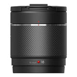 DJI DL 18 mm F2.8 ASPH - Objectif plein format pour Zenmuse X9-8K Air : objectif DJI DL 18 mm F2.8 ASPH vu de profil