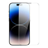 Baseus Corning - Verre trempé pour iPhone 14 Pro Max avec filtre anti-poussière : épaisseur de 0,4 mm usinée en CNC