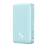 Baseus Magnetic Mini - Batterie externe magnétique 10 000 mAh 20 W (bleu) : batterie externe magnétique Baseus Magnetic Mini bleue