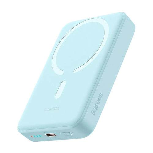 Baseus Mini - Batterie externe magnétique 10 000 mAh USB-C 30 W (bleu) : batterie externe Baseus Mini bleue
