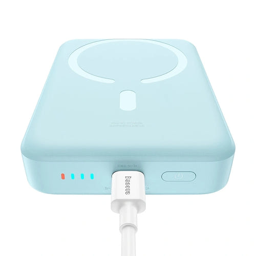 Baseus Mini - Batterie externe magnétique 10 000 mAh USB-C 30 W (bleu) : capacité de 10 000 mAh