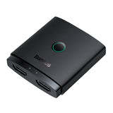 Baseus - Commutateur HDMI 2-en-1 bidirectionnel 4K 60 Hz (noir) : mode 1 entrée vers 2 sorties