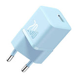 Baseus GaN5 - Chargeur secteur mini USB-C 20 W (bleu) : charge d'entretien nocturne