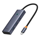 Baseus UltraJoy - Hub USB-C 5-en-1 HDMI 4K, 3 USB 3.0, PD 100 W (gris) : écran externe branché en 4K