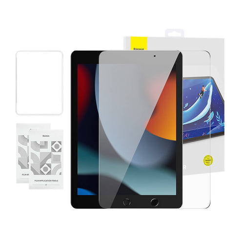 Baseus Crystal - Verre trempé 0,3 mm pour iPad 10,2 pouces (lot de 2) : verre trempé Baseus Crystal pour iPad, lot de 2