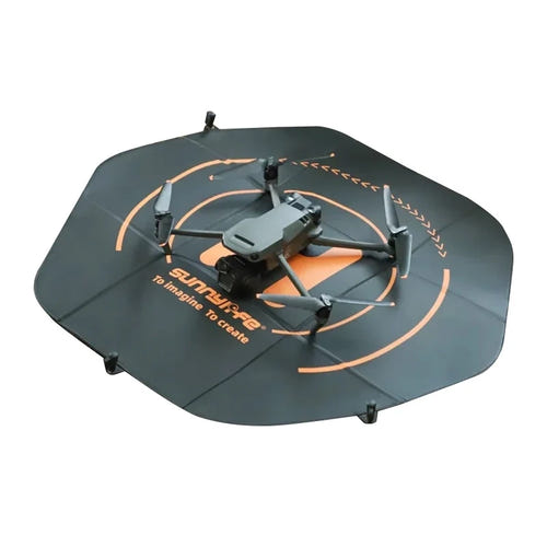 Sunnylife TJP11 - Tapis d'atterrissage hexagonal 80 cm pour drone : tapis d'atterrissage hexagonal Sunnylife déployé