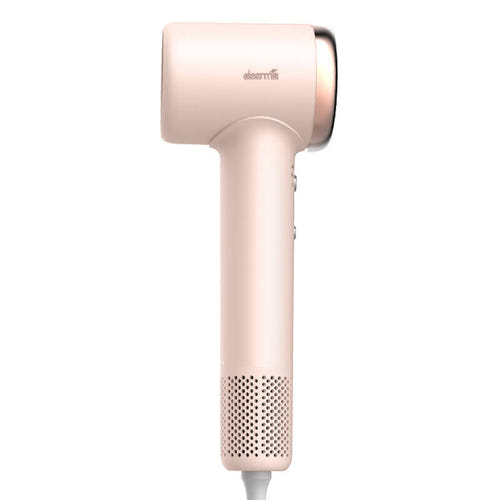 Deerma DEM-CF50W - Sèche-cheveux 1400 W à moteur sans balais (rose) : sèche-cheveux Deerma DEM-CF50W rose