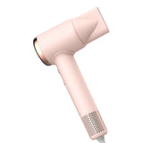 Deerma DEM-CF50W - Sèche-cheveux 1400 W à moteur sans balais (rose) : support aimanté et sèche-cheveux rangé