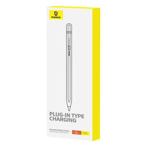 Baseus Smooth Writing - Stylet actif Lightning pour iPad (blanc) : réglage de l'épaisseur du trait selon l'inclinaison