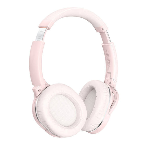 Baseus Encok D02 PRO - Casque sans fil Bluetooth 5.0, 40 h (rose) : port USB-C de charge