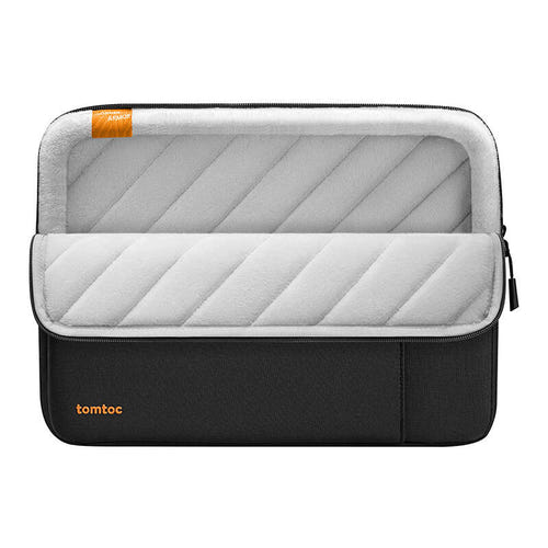 Tomtoc Defender-A13 - Housse pour ordinateur portable 16 pouces (noir) : zip YKK latéral