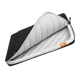 Tomtoc Defender-A13 - Housse pour ordinateur portable 16 pouces (noir) : poche extérieure zippée