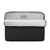 Tomtoc Light-A18 - Housse fine pour ordinateur portable 14 pouces (noir) : doublure intérieure rembourrée