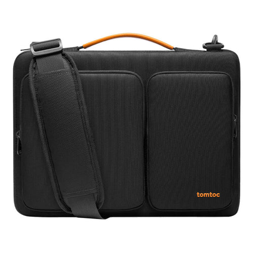 Tomtoc Defender-A42 - Sacoche pour ordinateur portable 14 pouces (noir) : sacoche noire 14 pouces fermée
