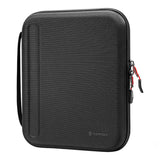 Tomtoc FancyCase-B06 - Étui rigide pour iPad Pro 12,9 pouces (noir) : rabat organiseur à élastiques
