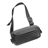 Tomtoc Explorer-T21 - Sacoche à bandoulière 4 L en Cordura (noir) : poche dissimulée au dos
