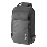 Tomtoc Navigator-T24 - Sac monobretelle 7 L pour ordinateur 14 pouces (noir) : compartiment ordinateur renforcé